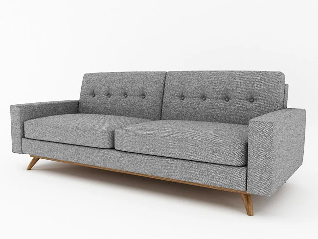 Luna Sofa 3D Model .c4d .max .obj .3ds .fbx .stl .blend 