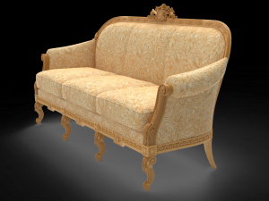 European classical sofa Modelo 3D