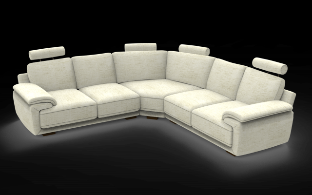 Modern style sofa 3D Model .c4d .max .obj .3ds .fbx .stl .blend 