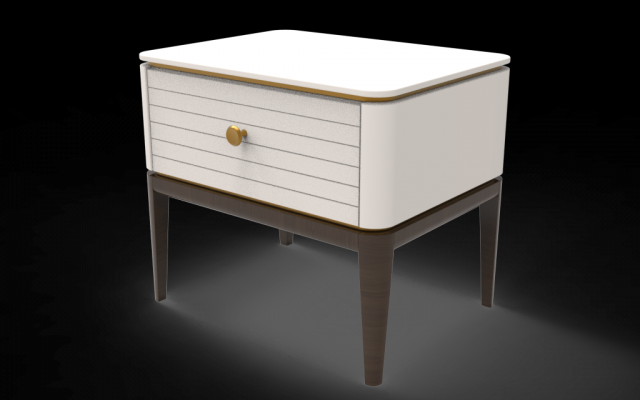 Bedside tabel MILANO by Mister Room 3D मॉडल .c4d .max .obj .3ds .fbx .stl .blend 