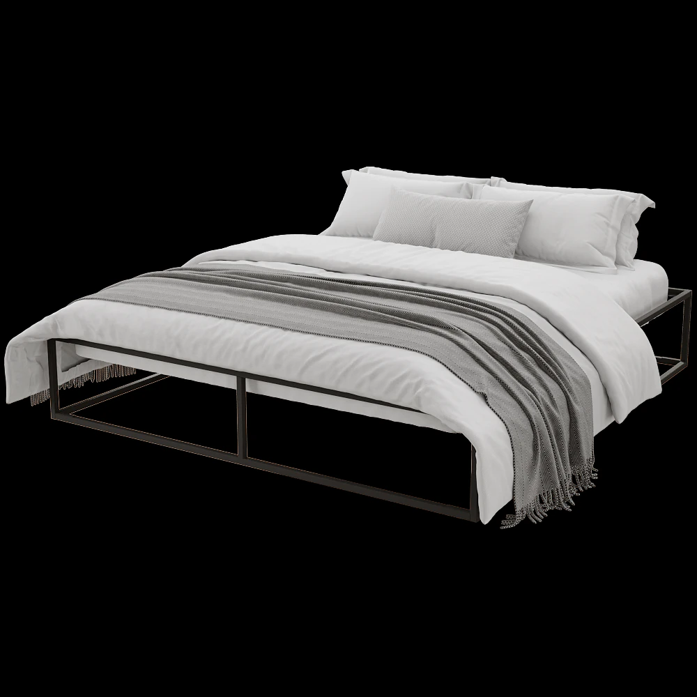 Bed Frame by NICHBA 3D Model .c4d .max .obj .3ds .fbx .stl .blend 