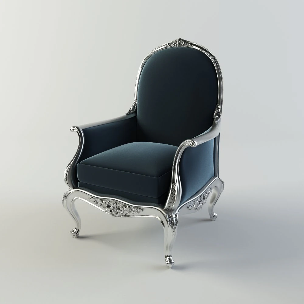 Colombostile SandraRossi armchair 3D Model .c4d .max .obj .3ds .fbx .stl .blend 