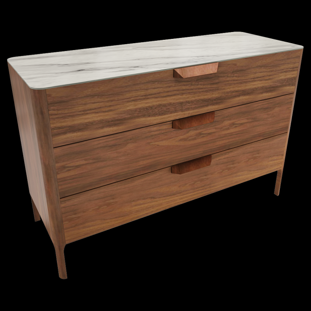 Chest of drawers Modelo 3D .c4d .max .obj .3ds .fbx .stl .blend 