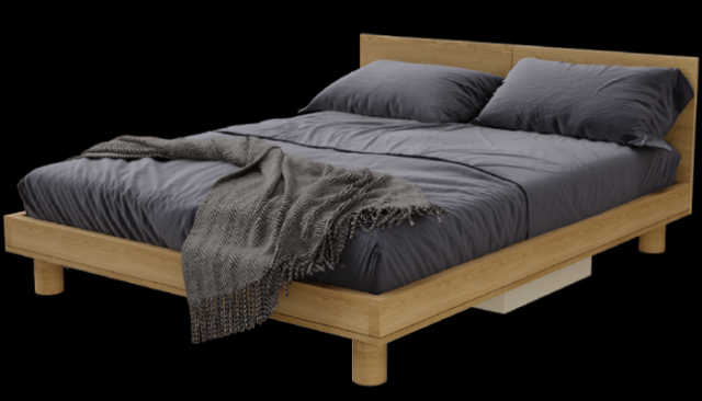 Bed No0022 by SIJU 3D 모델 .c4d .max .obj .3ds .fbx .stl .blend 