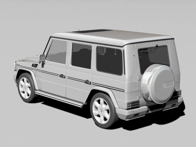 Mercedes-Benz G500 W463 2008 3D Model .c4d .max .obj .3ds .fbx .stl .blend 