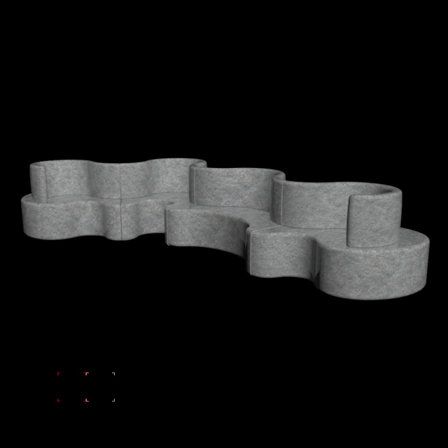 Cloverleaf Sofa Modelo 3D .c4d .max .obj .3ds .fbx .stl .blend 