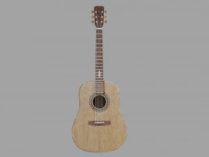 Acoustic guitar 3D Model