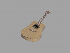 Acoustic guitar Model 3D