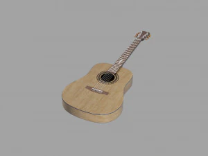 Acoustic guitar 3D Model