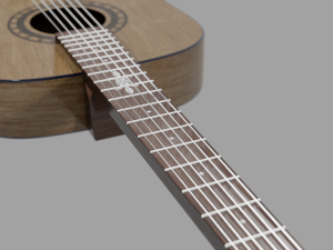 Acoustic guitar Model 3D