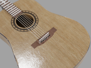 Acoustic guitar Model 3D