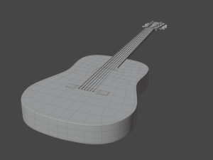 Acoustic guitar Model 3D