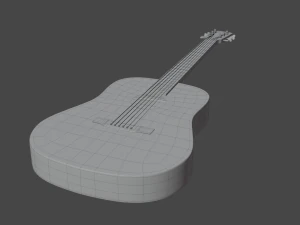Acoustic guitar 3D Model