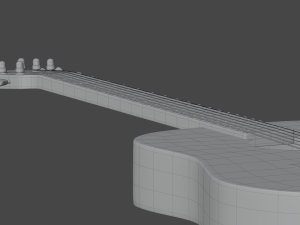Acoustic guitar Model 3D