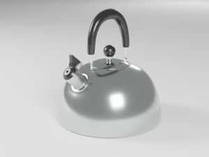 आधुनिक धातु चायदानी 3D मॉडल