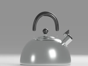 Modern metal teapot 3D Model