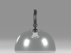 Modern metal teapot 3D 模型