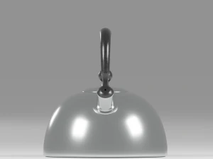 Modern metal teapot 3D Model