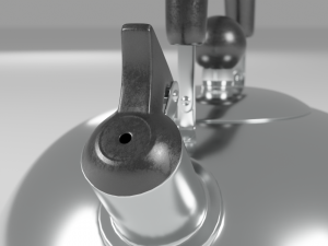 Modern metal teapot 3D 模型