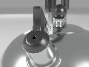 Modern metal teapot 3D Model