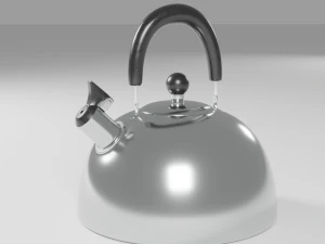 Modern metal teapot 3D Model