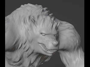 World of Warcraft Druid form Bear 3D Baskı Modeli