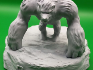 World of Warcraft Druid form Bear 3D Baskı Modeli