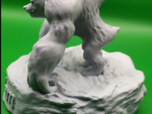 World of Warcraft Druid form Bear 3D Baskı Modeli