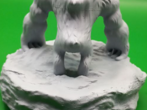 World of Warcraft Druid form Bear 3D Baskı Modeli