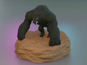 World of Warcraft Druid form Bear 3D Print Model
