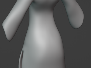 Dress caftan high poly STL FBX 3D Model