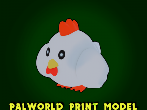 Chikipi Palworld 3D PRINT MODEL STL FBX OBJ BLEND 3Dプリントモデル
