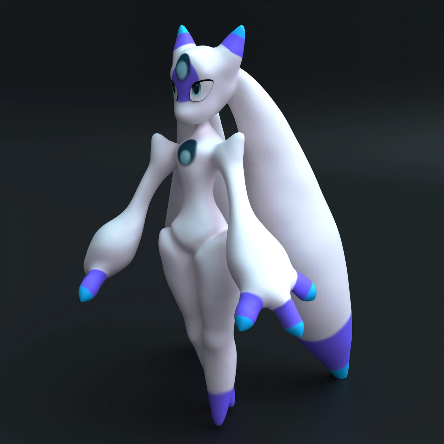 Lunaris Palworld Pokemon 3d PRINT HIGH POLY STL FBX OBJ BLEND 3D Print Model .c4d .max .obj .3ds .fbx .stl .blend 