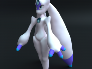 Lunaris Palworld Pokemon 3d PRINT HIGH POLY STL FBX OBJ BLEND 3D Print Model