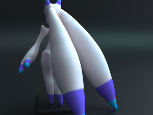 Lunaris Palworld Pokemon 3d PRINT HIGH POLY STL FBX OBJ BLEND 3D प्रिंट मॉडल