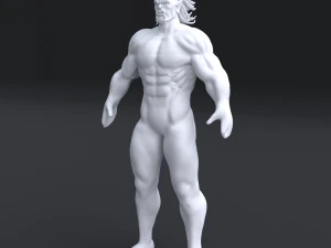 Base Mesh Sports Man Orc High Poly STL OBJ FBX BLEND Modello 3D