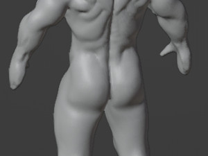 Base Mesh Sports Man Orc High Poly STL OBJ FBX BLEND Modelo 3D