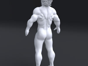 Base Mesh Sports Man Orc High Poly STL OBJ FBX BLEND Modelo 3D