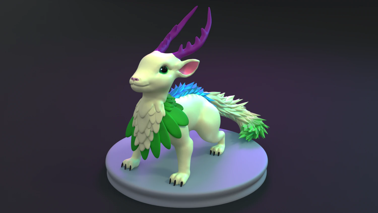 Wolpertinger Fantasy Monster Animal 3D PRINT BLEND FBX OBJ STL 3D Print Model .c4d .max .obj .3ds .fbx .stl .blend 