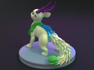 Wolpertinger Fantasy Monster Animal 3D PRINT BLEND FBX OBJ STL 3D Print Model