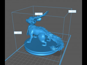 Wolpertinger Fantasy Monster Animal 3D PRINT BLEND FBX OBJ STL 3D Print Model