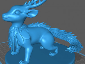 Wolpertinger Fantasy Monster Animal 3D PRINT BLEND FBX OBJ STL 3D Print Model