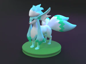 Foxcicle 3D IMPRESI&oacute;N MODELO ALTA POLI MEZCLA STL FBX OBJ Modelo de impresión 3D