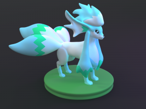 Foxcicle 3D PRINT MODEL HIGH POLY BLEND STL FBX OBJ 3D Print Model