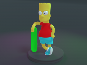 Bart Simpson 3D Print Model 3D Print Model