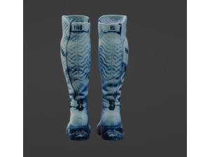 Sci-fi Boots Blend 3D Model