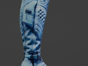 Sci-fi Boots Blend 3D Model