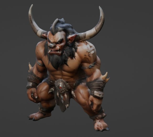 Durotan World Of Warcraft Blend Model 3D .c4d .max .obj .3ds .fbx .stl .blend 