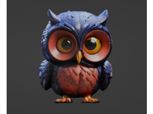 Owl Blend 3D Model