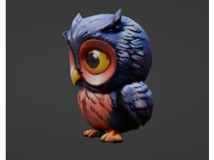 Owl Blend 3D Model